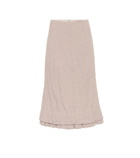 Brock Collection - Quarzo linen-blend midi skirt