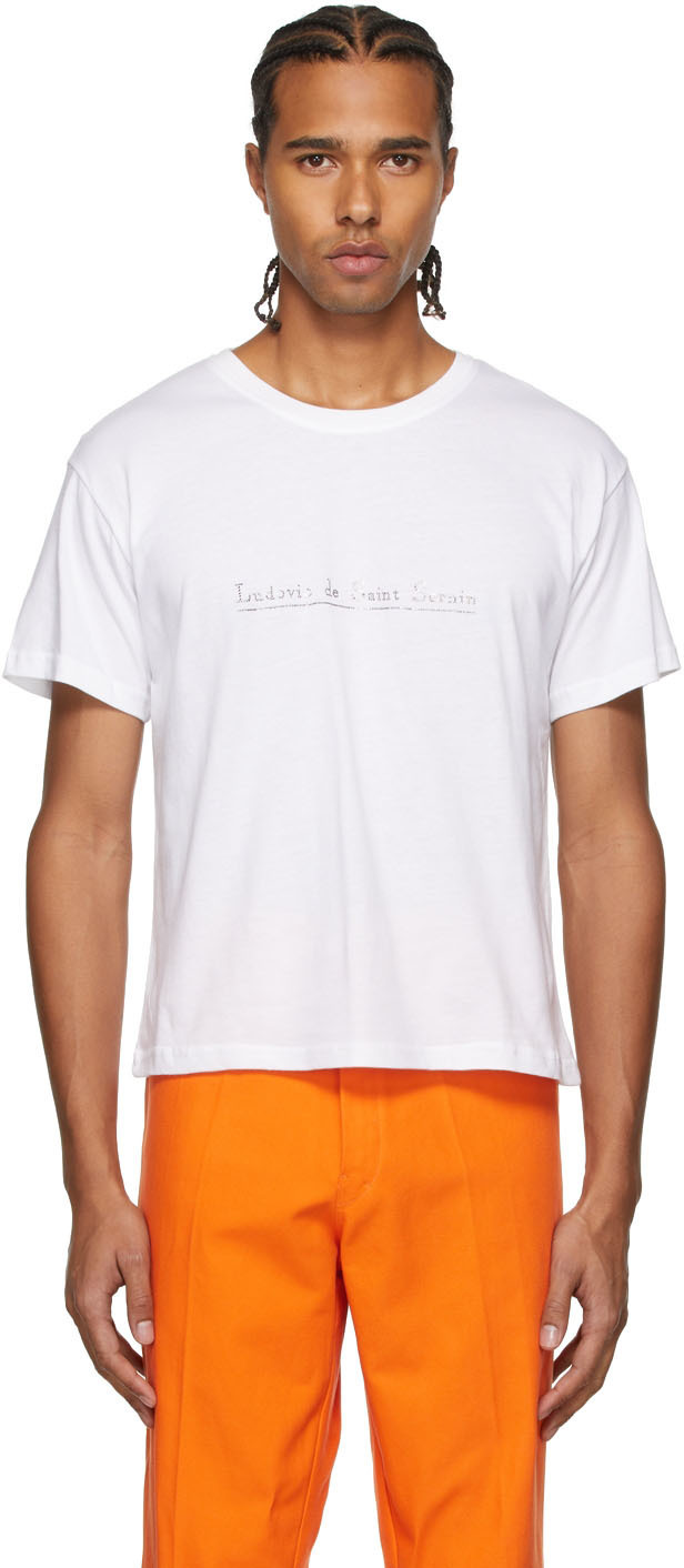 Crystal logo cotton t-shirt - Ludovic De Saint Sernin - Men