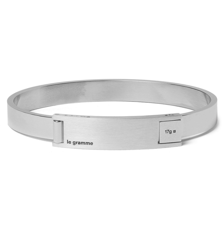 Photo: Le Gramme - Assemblage Le 21 Brushed and Sterling Silver Bracelet - Silver