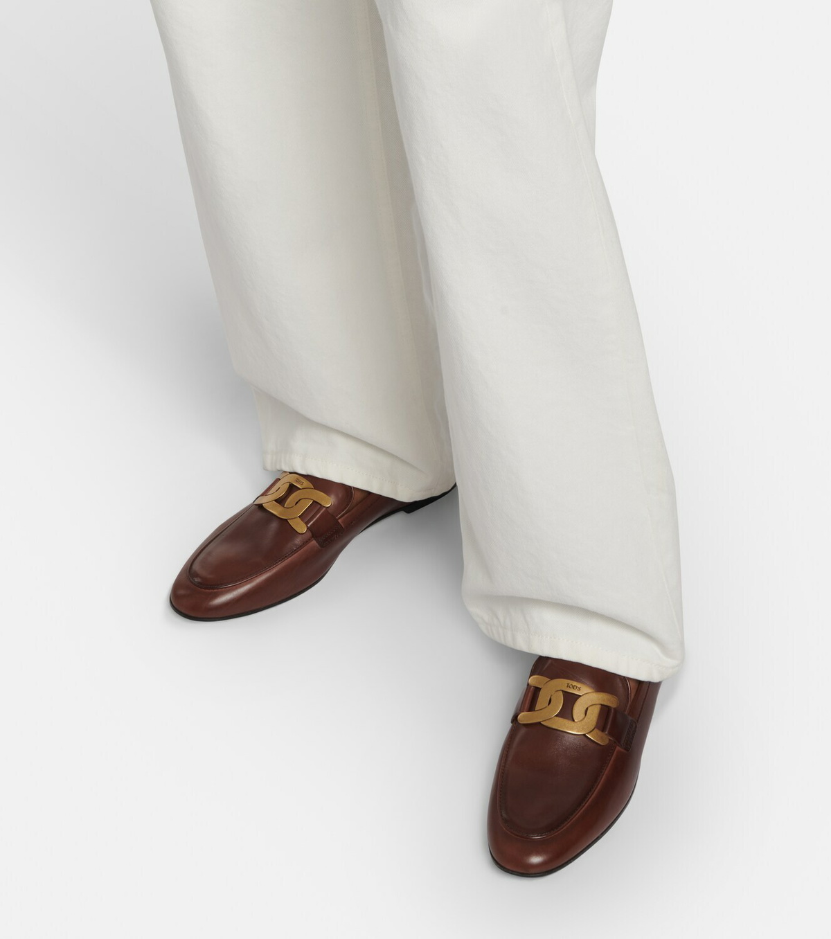 tod's kate leather loafers