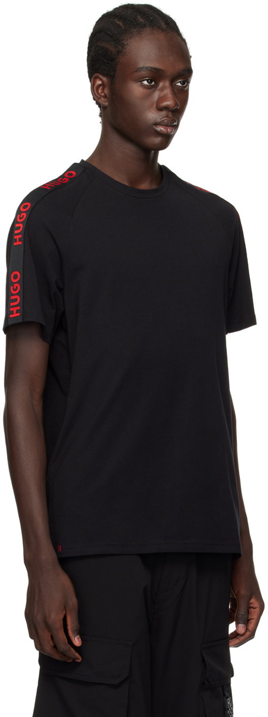 Hugo Black Raglan T-Shirt Hugo Boss