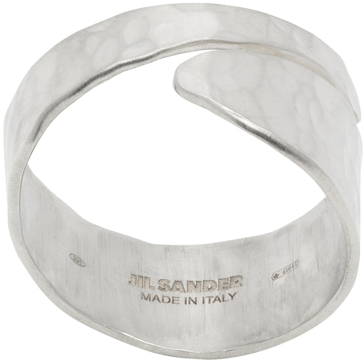 Photo: Jil Sander Silver Textured Ring