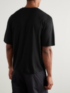 Portal - Drift Merino Wool-Blend Jersey T-Shirt - Black