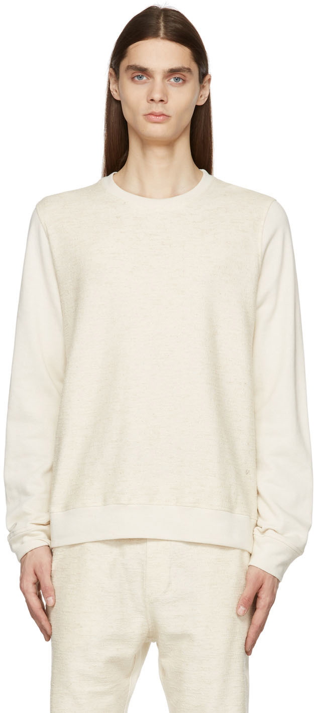 Photo: Isaia Off-White French Terry Spongy Sweater