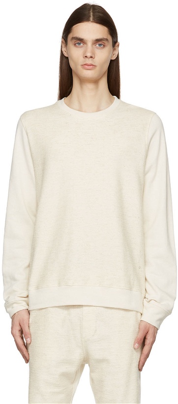 Photo: Isaia Off-White French Terry Spongy Sweater