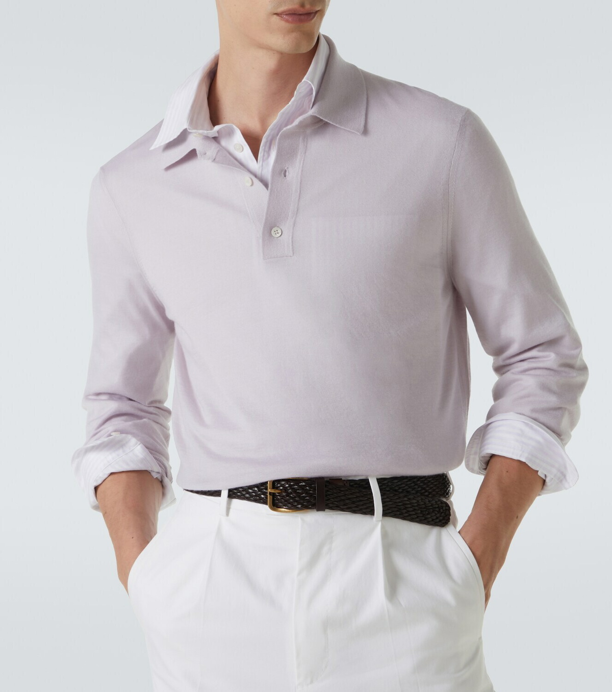 Dunhill Cashmere polo sweater