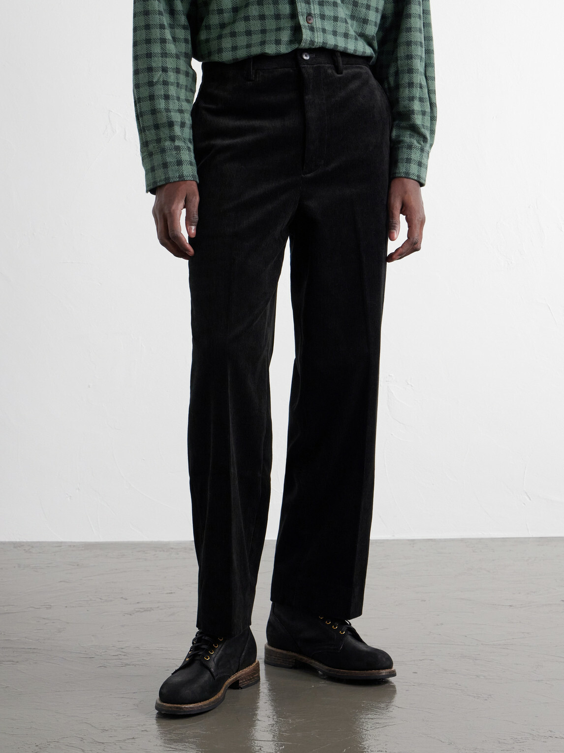 Visvim - Broader Straight-Leg Cotton-Corduroy Trousers - Black
