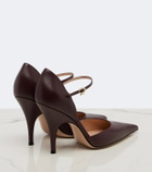 Gianvito Rossi Sofia D'Orsay leather pumps
