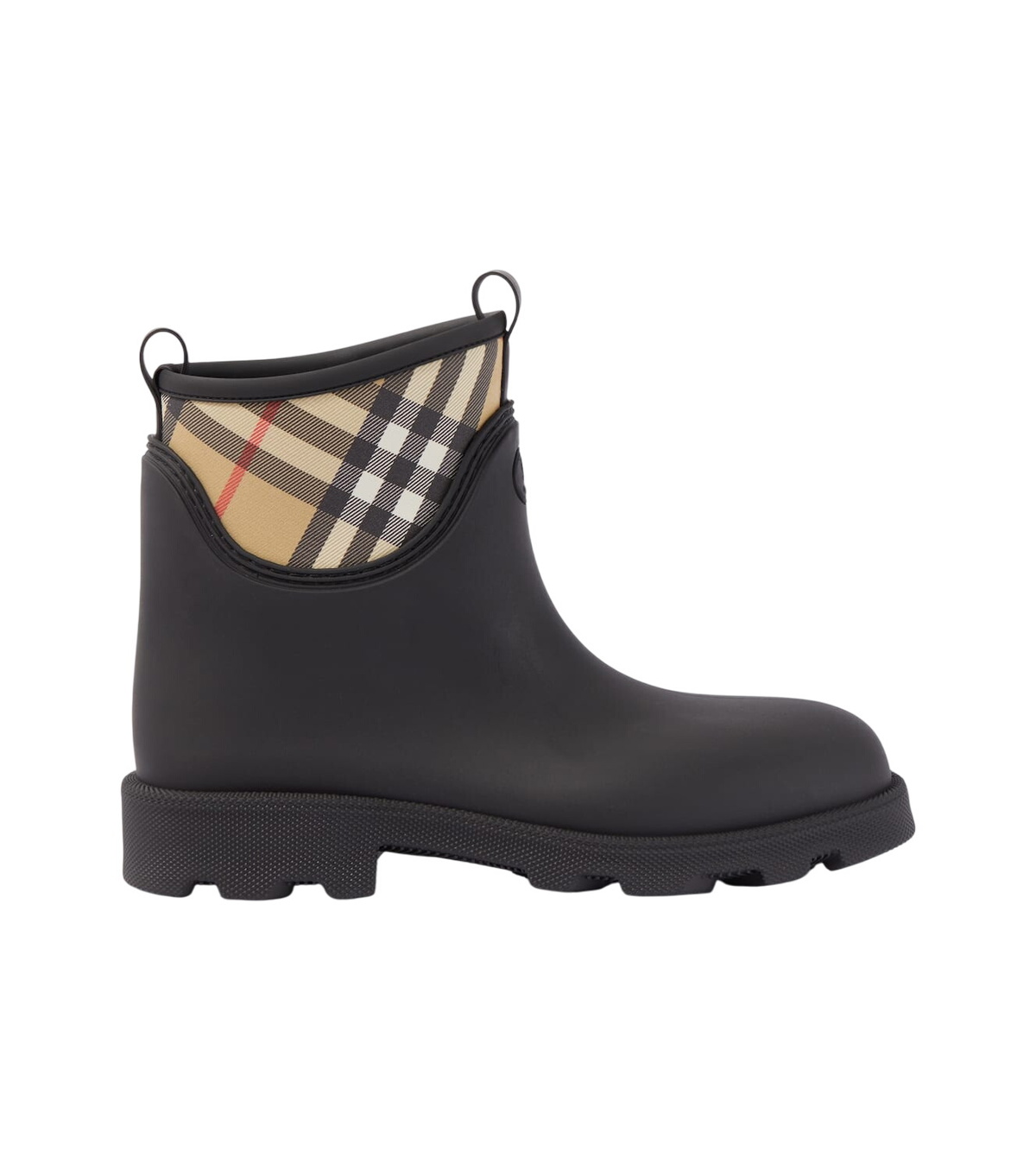Burberry Black Saddle Low Boots Burberry