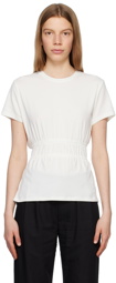 Proenza Schouler Off-White Proenza Schouler White Label Ruched T-Shirt