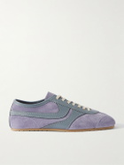 Dries Van Noten - Leather-Trimmed Suede Sneakers - Purple