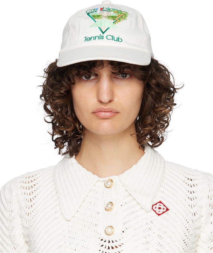 Photo: Casablanca White Tennis Club Icon Cap