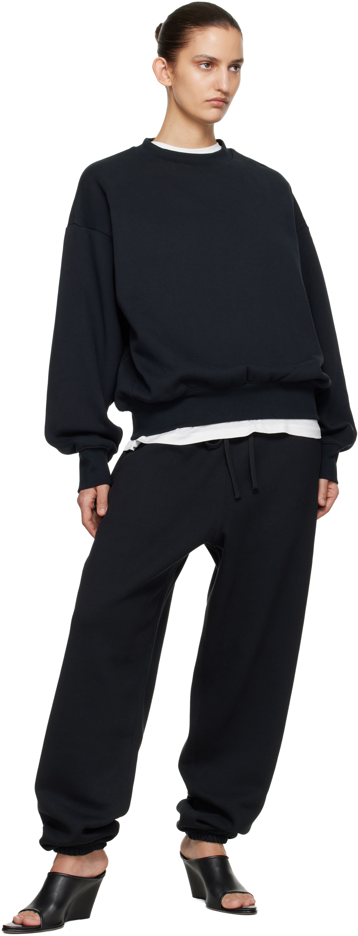 Fear of God ESSENTIALS Black Classic Crewneck Sweatshirt