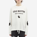 Cole Buxton Men's Yingyang Long Sleeve T-Shirt in Vintage White