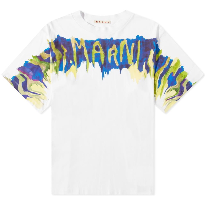 Photo: Marni Men's Brushed Logo T-Shirt in Lily White