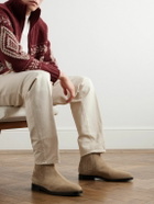 Brunello Cucinelli - Suede Chelsea Boots - Neutrals