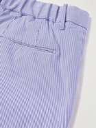 Incotex - Venezia 1951 Slim-Fit Striped Cotton-Blend Trousers - Blue