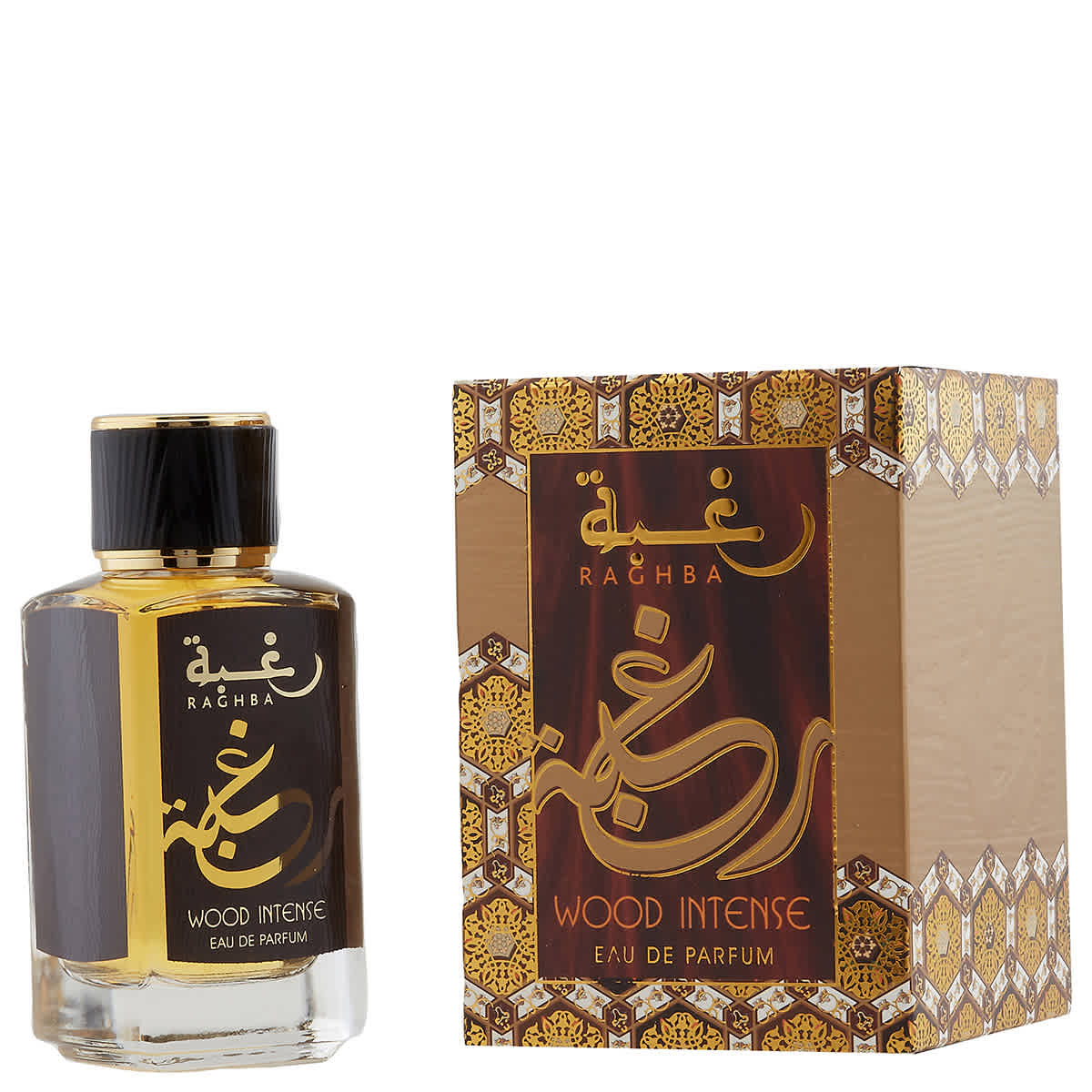 Lattafa Unisex Raghba Wood Intense EDP Spray 3.4 oz Fragrances 6291106064070