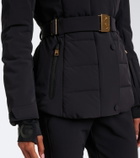 Bogner Elva hooded belted ski jacket