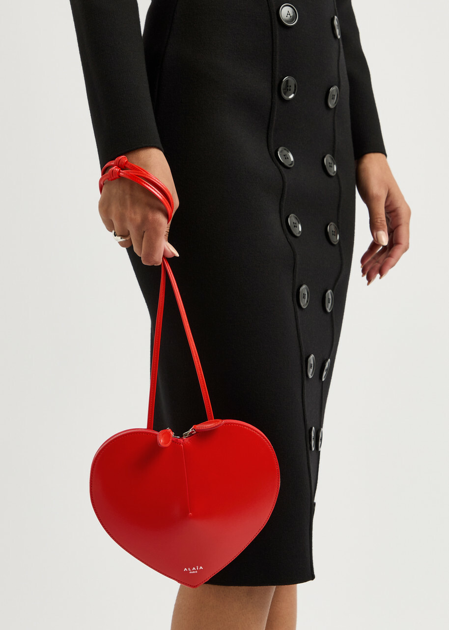 Alaïa Le Coeur Leather Cross-body bag - Red - One Size