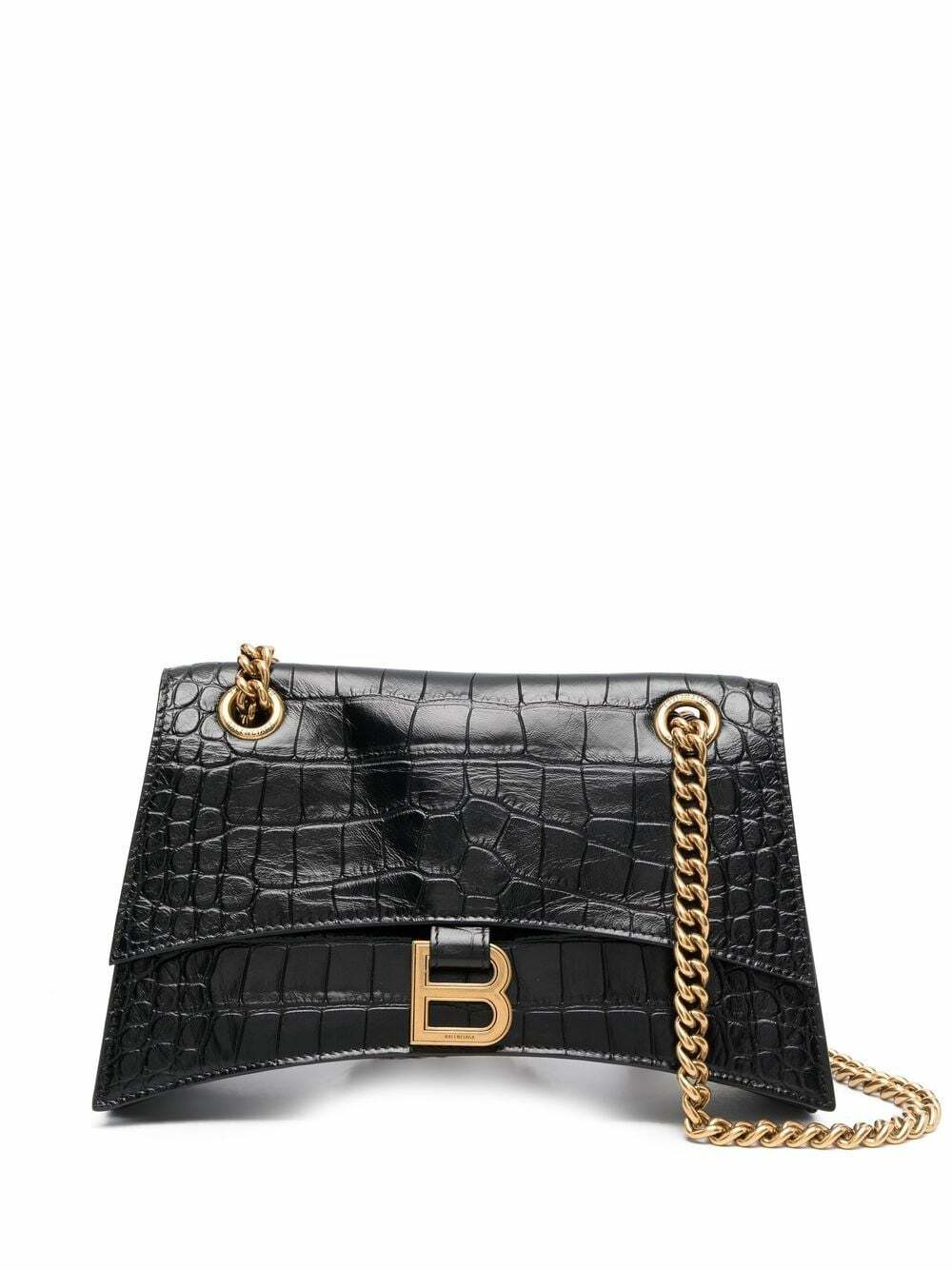 BALENCIAGA - Crush Chain Small Leather Shoulder Bag Balenciaga