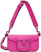 Valentino Garavani Pink Small Locò Shoulder Bag