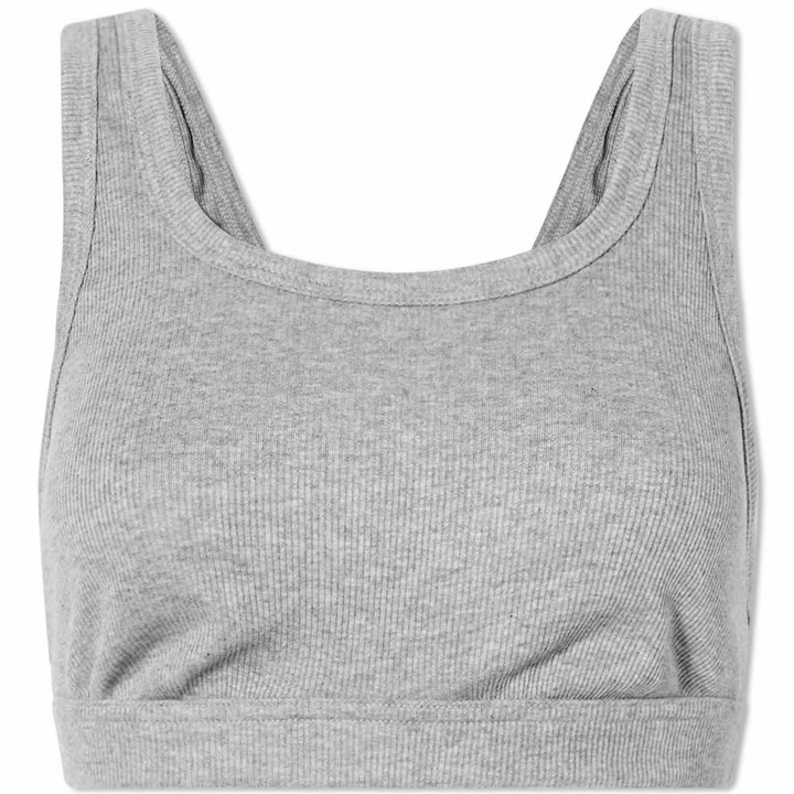 Photo: Organic Basics Women's Organic Rib-Flex Tank Bra in Grey Melange