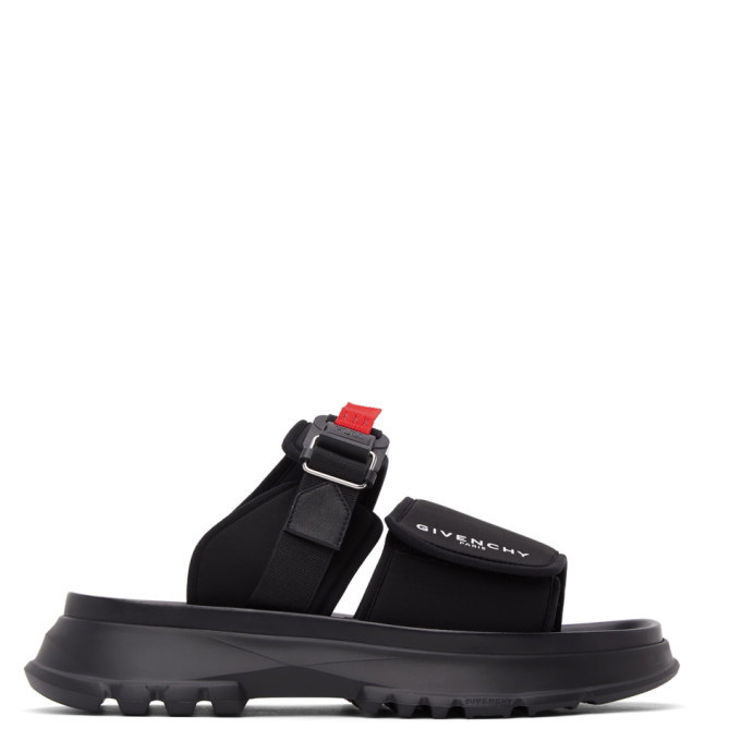 Photo: Givenchy Black and Red Neoprene Spectre Sandals