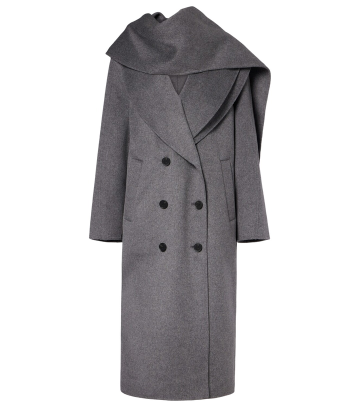 Photo: Róhe Scarf-detail wool and cashmere coat