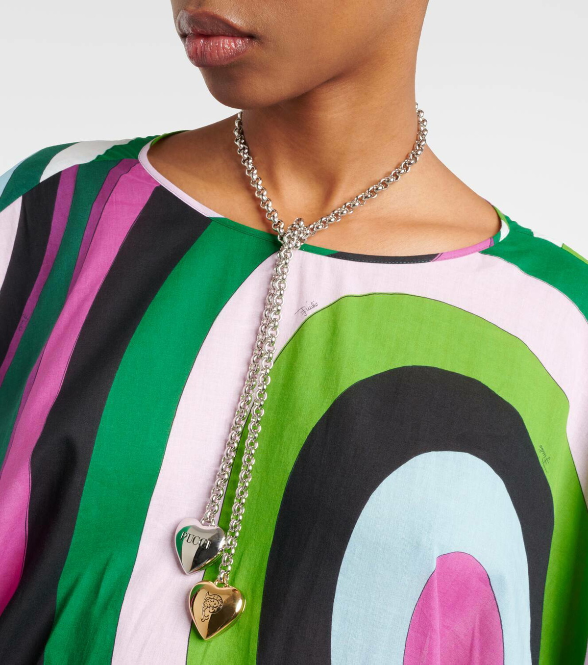 【送料&関税込】Pucci Scarf Necklace PUCCI Silk Printed Scarf Necklace | Harrods US