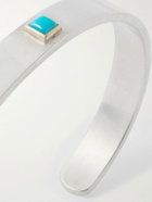 Peyote Bird - Azul Sterling Silver, 14-Karat Gold and Turquoise Cuff
