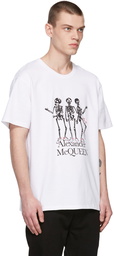 Alexander McQueen White Sneaker Skeleton T-Shirt