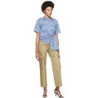 Ports 1961 Beige Wide Long Trousers