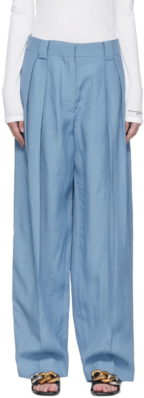 Photo: Stella McCartney Blue Viscose Trousers