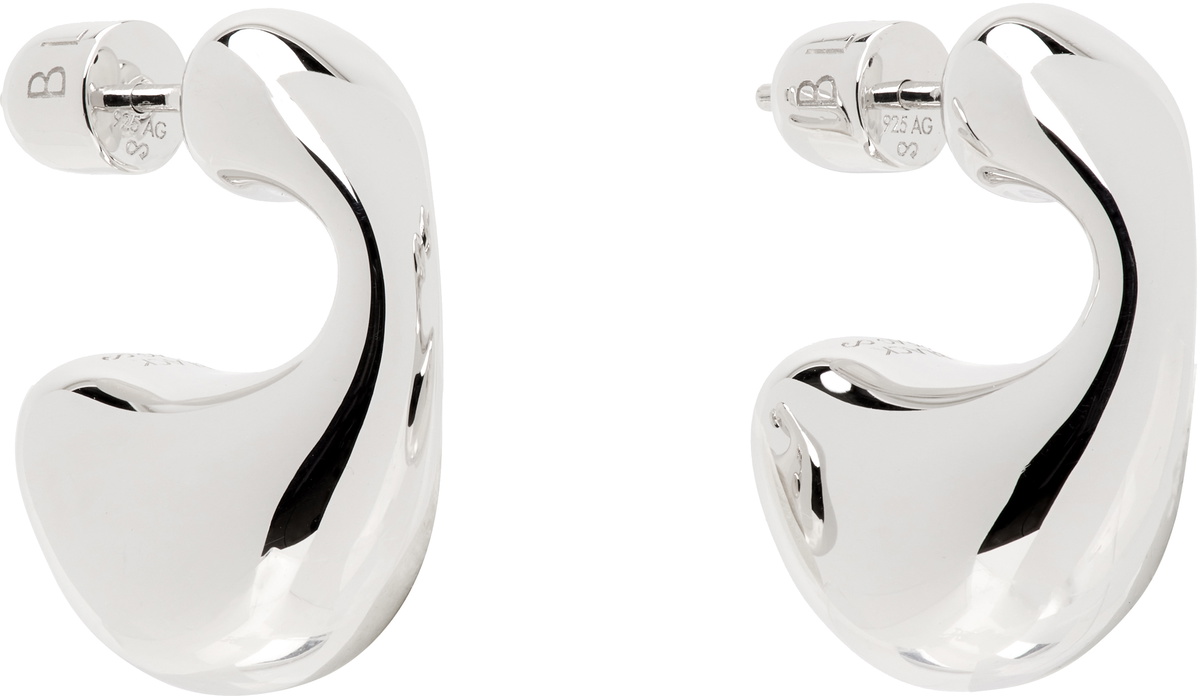 Maria Black Silver Dolphin Small Earrings