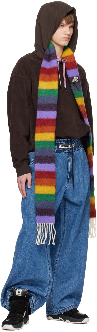 A PERSONAL NOTE 73 Brown Overlock Stitch Hoodie