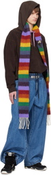 A PERSONAL NOTE 73 Brown Overlock Stitch Hoodie