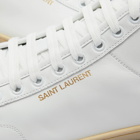 Saint Laurent Men's Sl-39 Mid Top Aged Sneakers in White