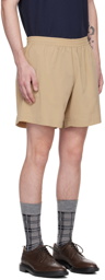 Thom Browne Khaki Elasticized Waistband Shorts