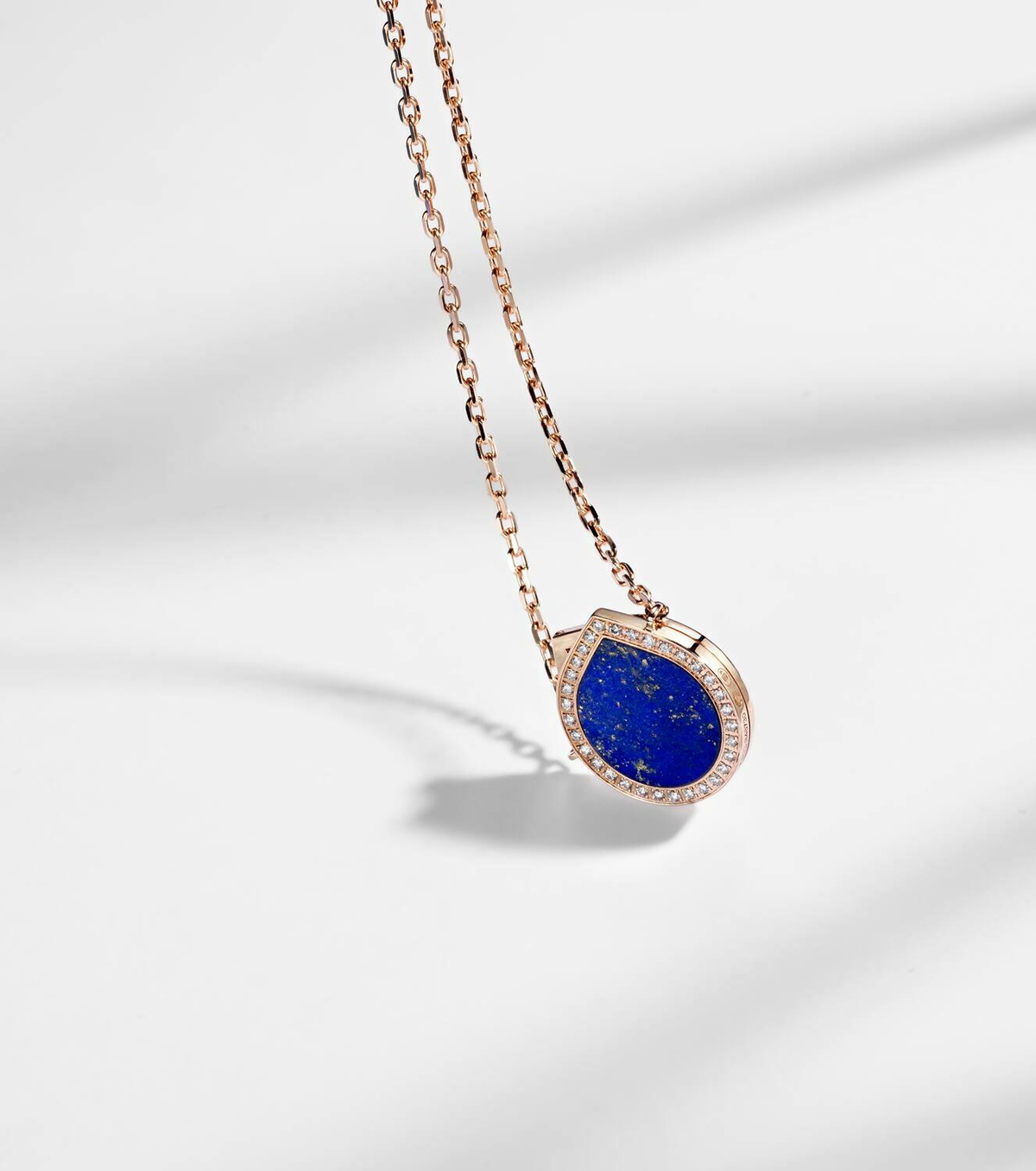 Repossi Antifer 18kt gold necklace with lapis lazuli and diamonds