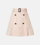 Burberry Josselyn belted cotton miniskirt