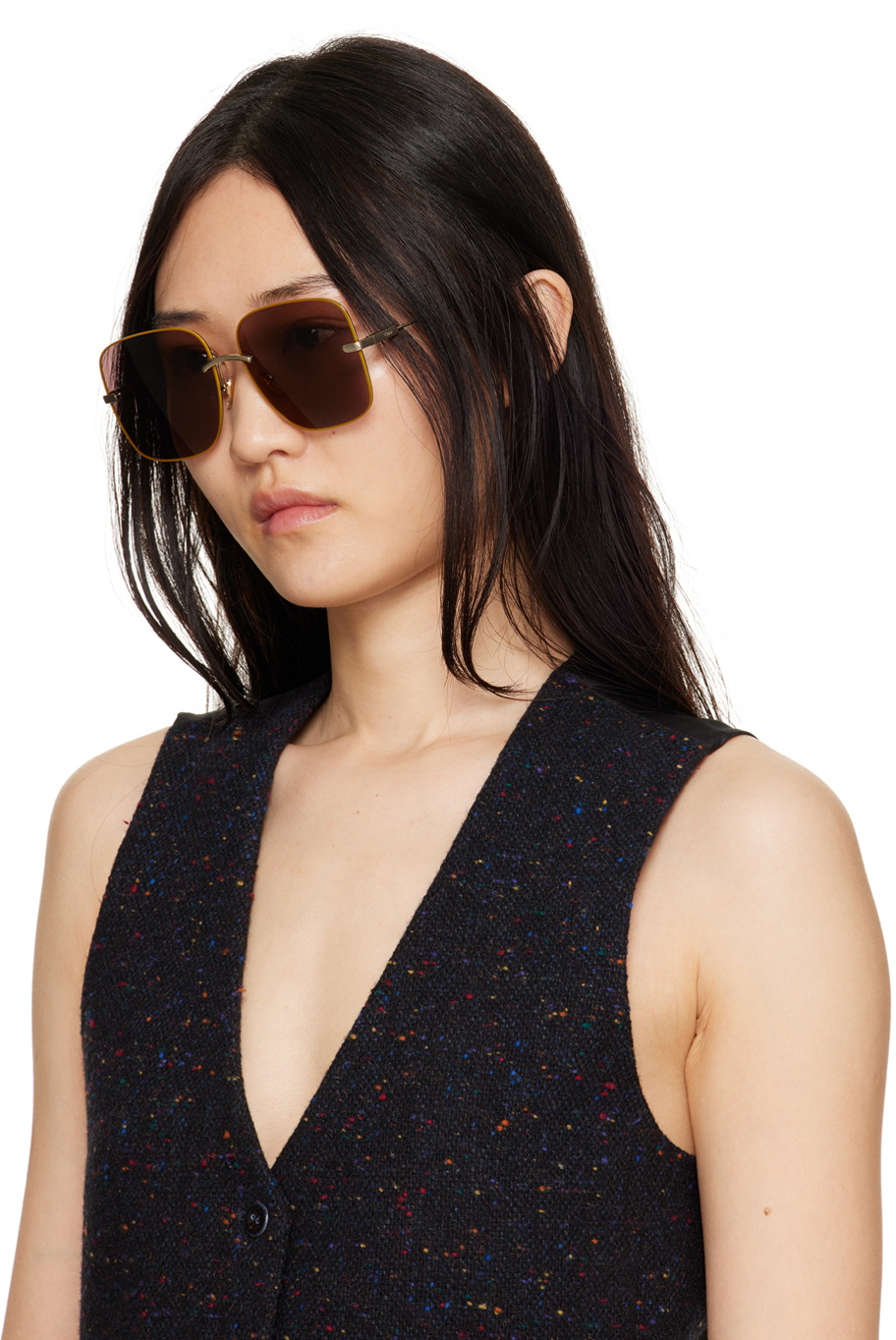 Chloé Brown Aviator Sunglasses Chloe