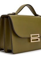 Victoria Beckham Dorian Mini Grained-leather top Handle bag - Green - One Size