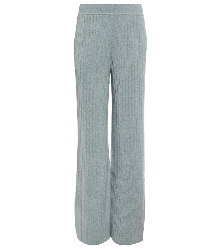 Photo: Loro Piana Ribbed-knit cashmere pants