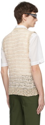 Ernest W. Baker Off-White V-Neck Vest