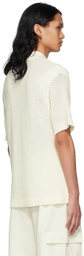 ANDREĀDAMO SSENSE Exclusive Off-White Viscose Polo