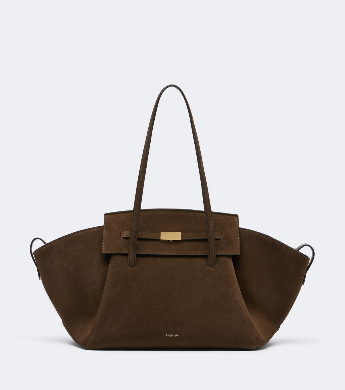 DeMellier Brooklyn Large suede shoulder bag