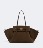 DeMellier Brooklyn Large suede shoulder bag
