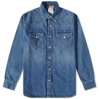 Acne Studios Men's Karty Denim Overshirt in Vintage Blue