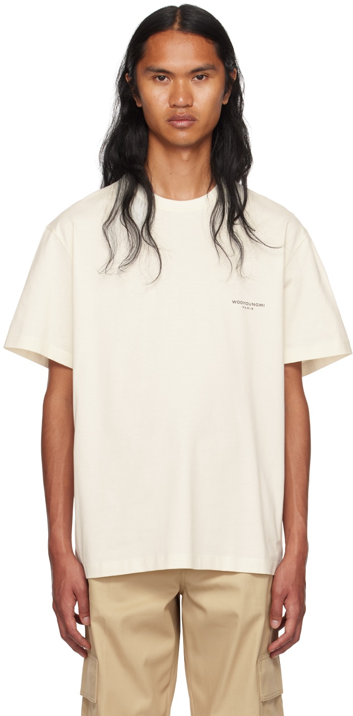 Wooyoungmi Off-White Square Label T-Shirt Wooyoungmi